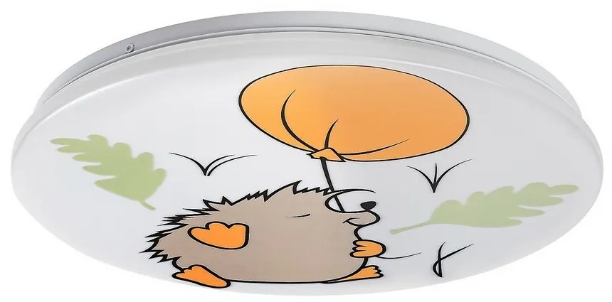 Rabalux 71191 detské stropné LED svietidlo Hedgy - ježko a balón, 24W, IP20, pr. 37,5 cm