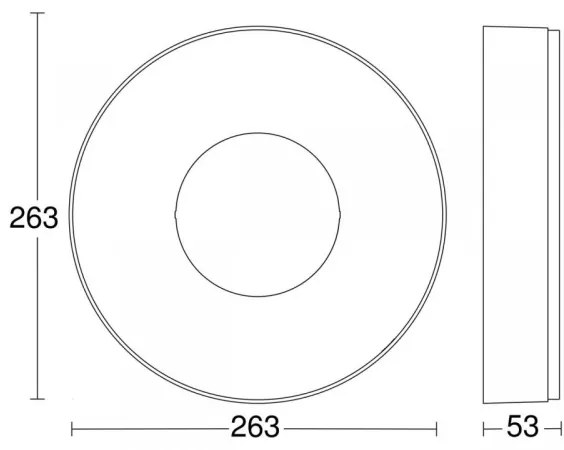 Steinel 078775 - LED Stropné svietidlo RS 200 C LED/17,1W/230V IP54