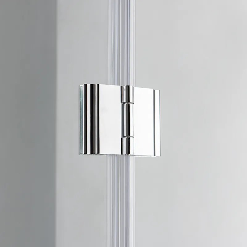 BPS-koupelny Štvrťkruhový sprchový kút KZ92 90x90 chróm/transparent - bez vaničky