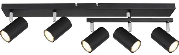 Globo 57911-5B - Bodové svietidlo ROBBY 5xGU10/35W/230V čierna