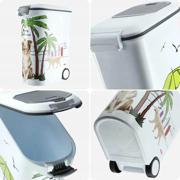 Kontajner a úložný box na granule pre psov, XXL 54 l/20 kg