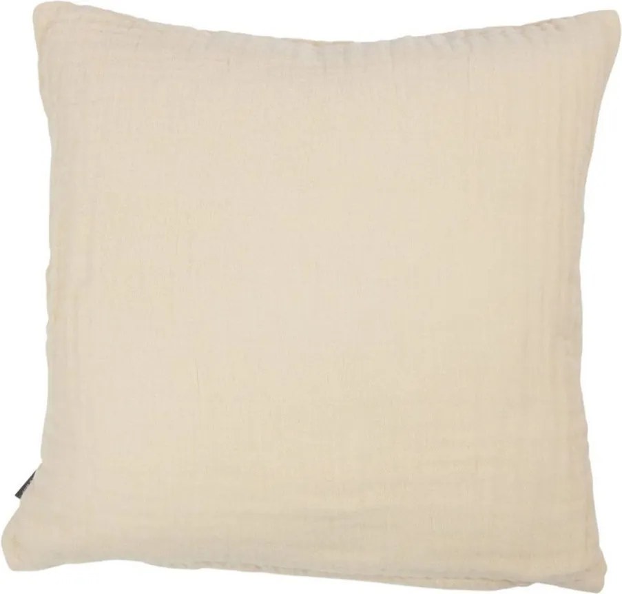 Krémový mušelínový vankúš Nova Muslin - 45*45cm