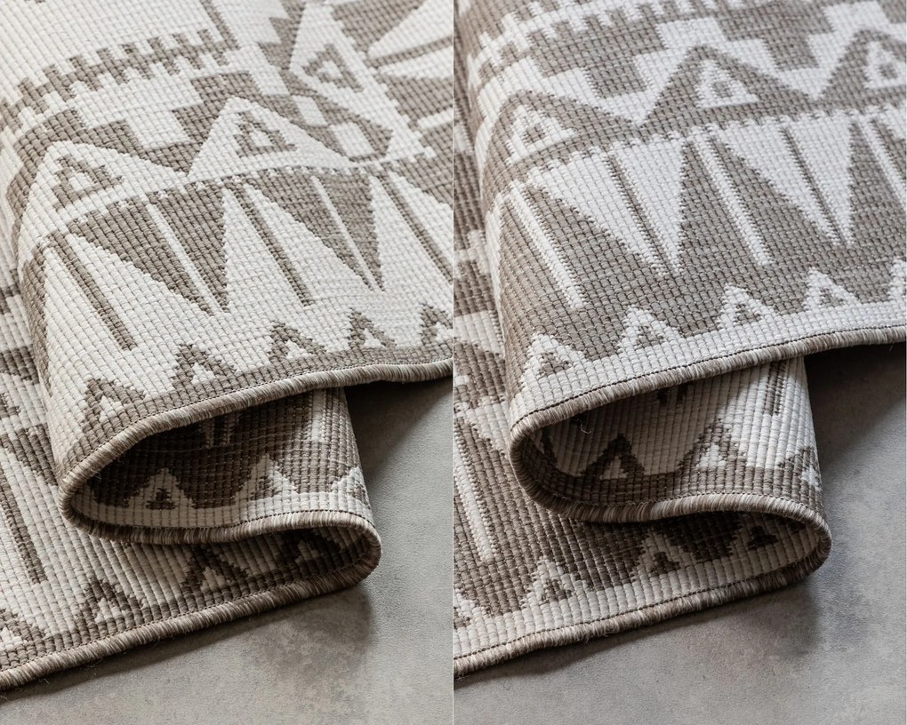 Kusový koberec Gemini 106021 Linen z kolekcie Elle – na von aj na doma, 160x230, béžová, chodba / predsieň, ELLE Decoration