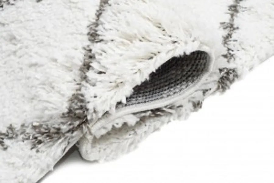 TA Koberec F128A KRÉMOVÁ/TMAVOSIVÁ BOHO Rozmer: 100x160 cm