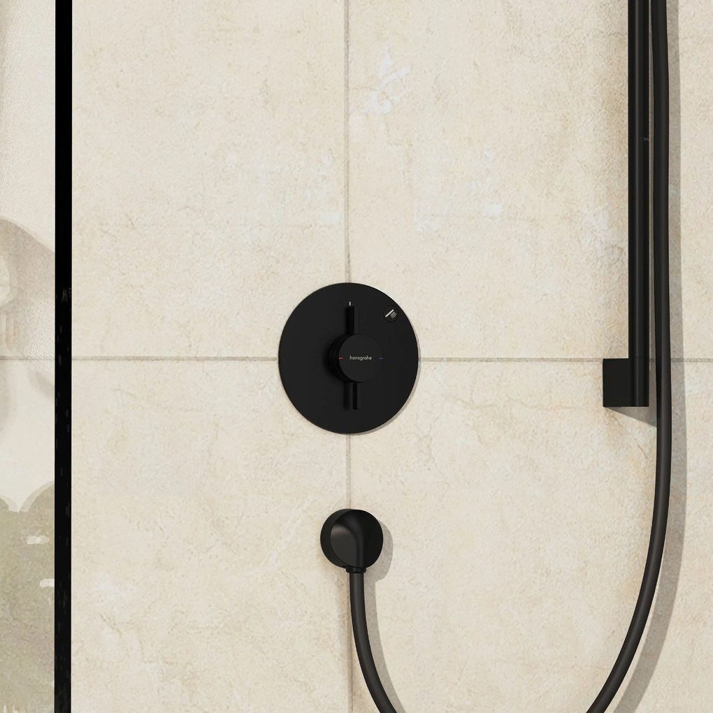 Hansgrohe DuoTurn S, batéria pod omietku pre 1 spotrebič, čierna matná, HAN-75618670