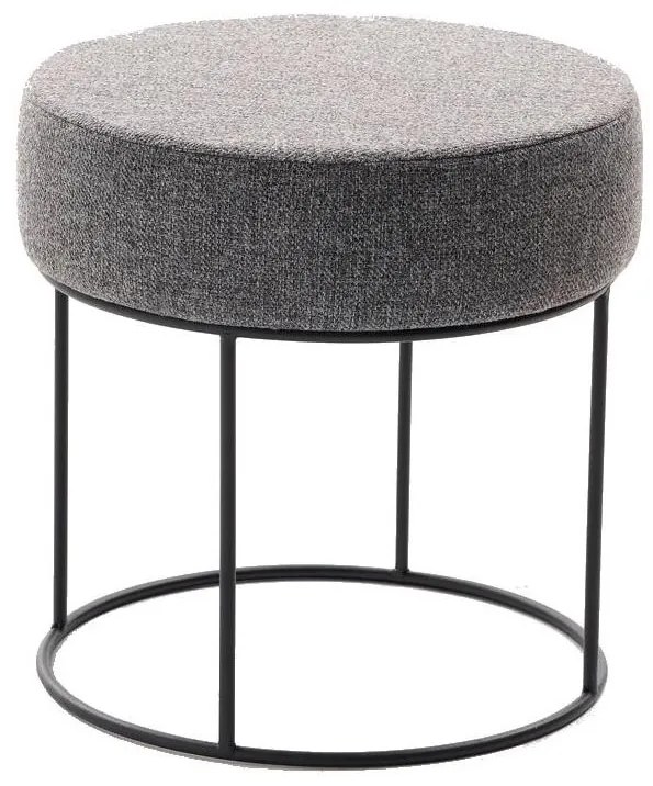 Taburet RELO, priemer 40 cm, antracit