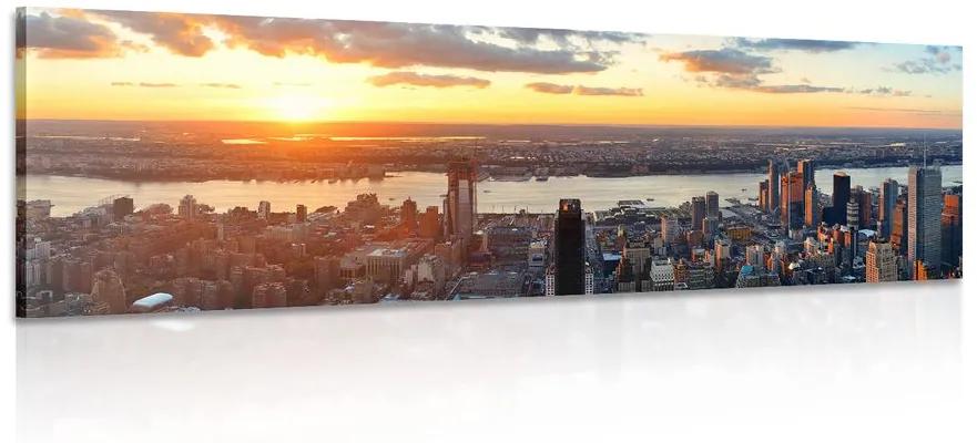 Obraz nádherná panoráma mesta New York Varianta: 135x45