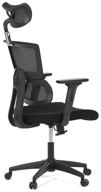 Autronic BONTEC Kancelárska stolička, hojdací mechanizmus, čierna sieťovina, KA-B1025 BK Farba: Čierna