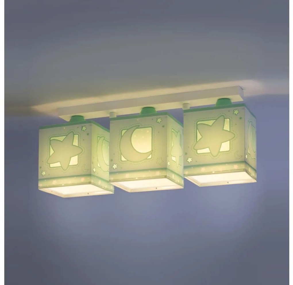 Dalber D-63233NH - Detské stropné svietidlo MOONLIGHT 3xE27/60W/230V