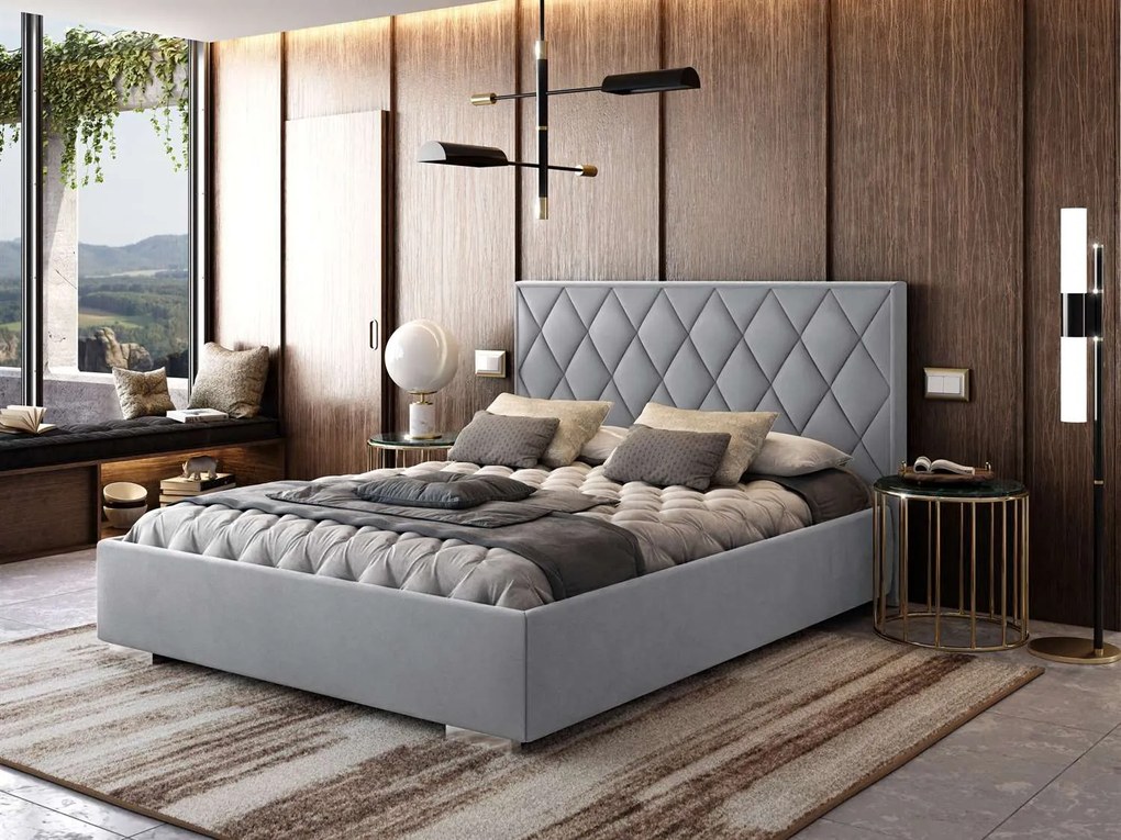 AMADEUS 160X200 MANŽELSKÁ POSTEĽ S ROŠTOM AMOR VELVET 4304 SKLADOM