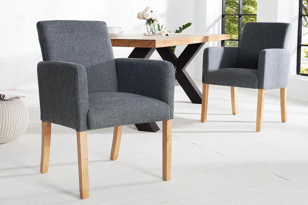 Dizajnová stolička Clemente sivá