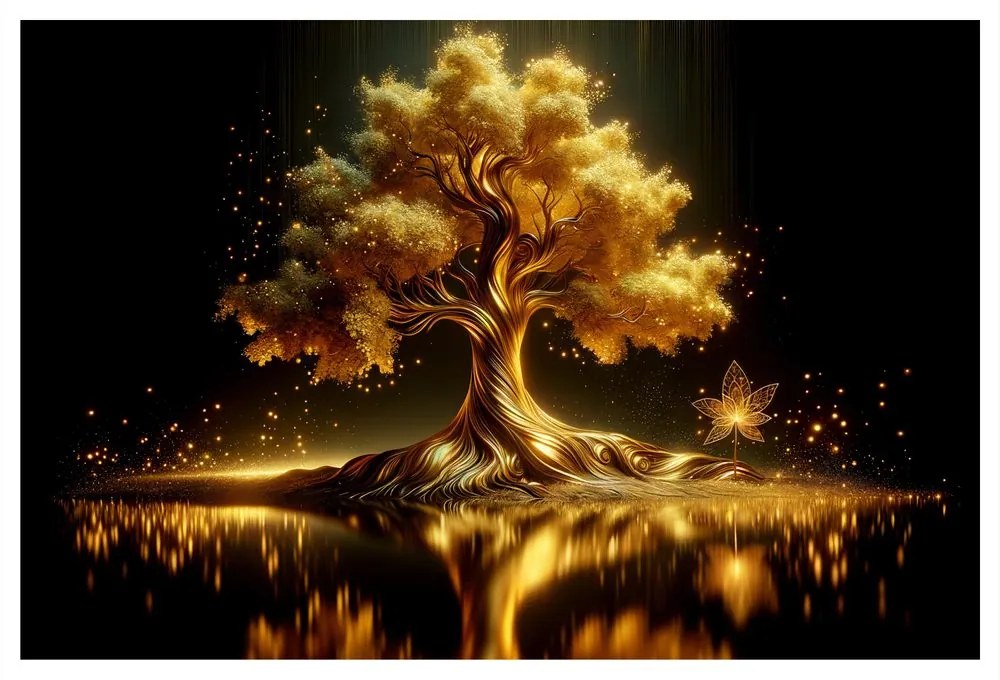 Obraz žiariaci strom života v noci