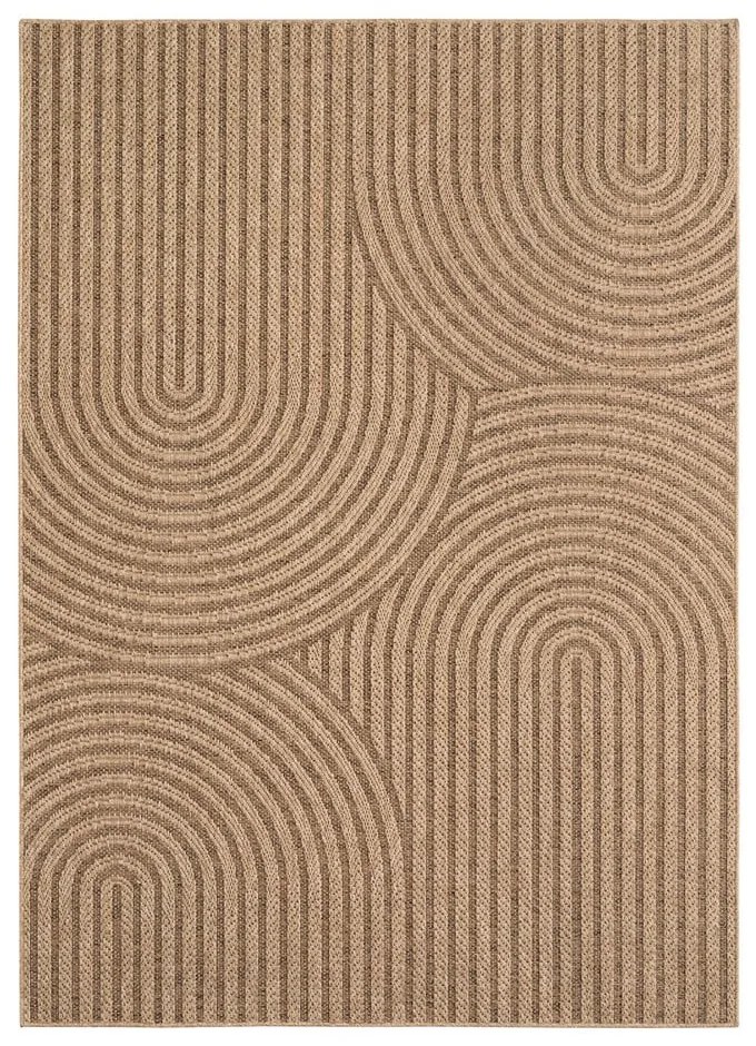 Hnedý vnútorný a vonkajší koberec 80x150 cm Timber 1401 – Ayyildiz Carpets