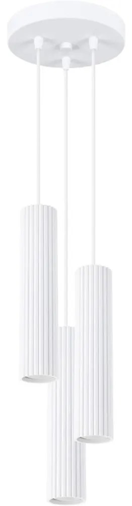 Sollux SL.1538 - Luster na lanku KARBON 3xGU10/10W/230V biela