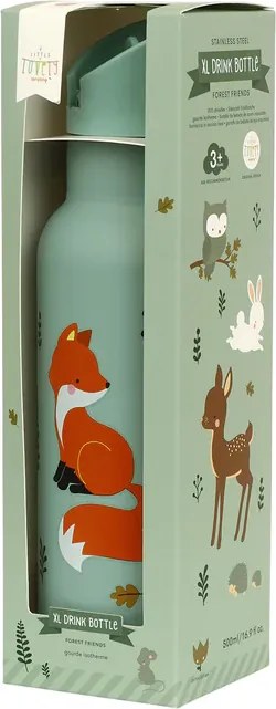 Nerezová fľaša na pitie lesní priatelia XL