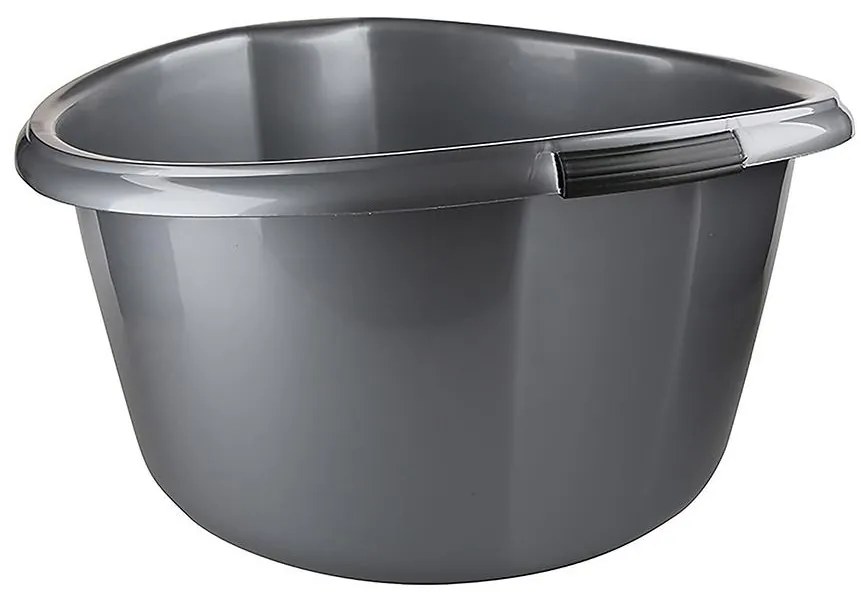 Miska okrúhla pevná 20l strieborná