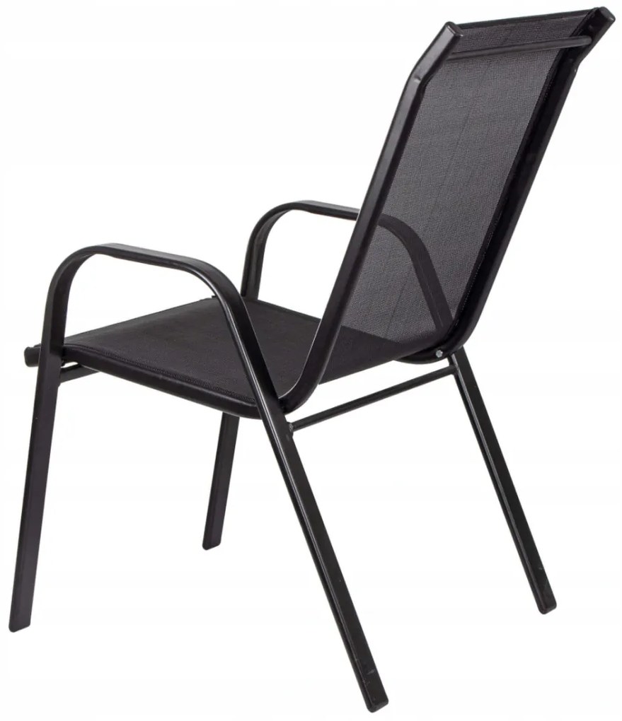 TEXIM Záhradná jedálenská zostava - stôl VIKING XL + 6x stolička RAMADA, hliník + umelé drevo / oceľ + textil