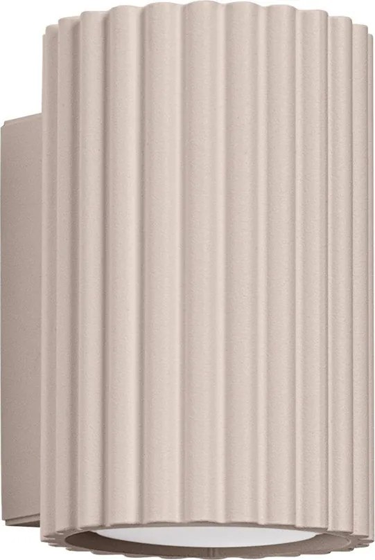 Taupe kovové nástenné svietidlo ø 6,5 cm Gleam – Sollux