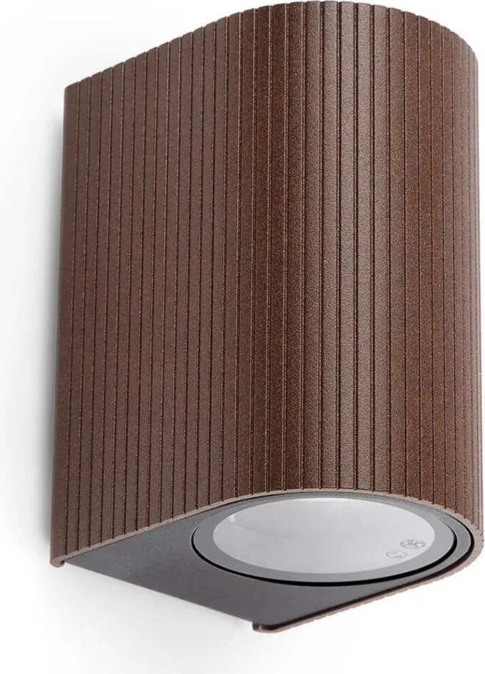FARO 70324 - Vonkajšie nástenné svietidlo ESTELA 1xGU10/5W/230V IP65 hnedá
