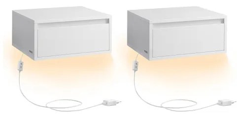 Set dvoch závesných nočných stolíkov LET854W01 (2ks)