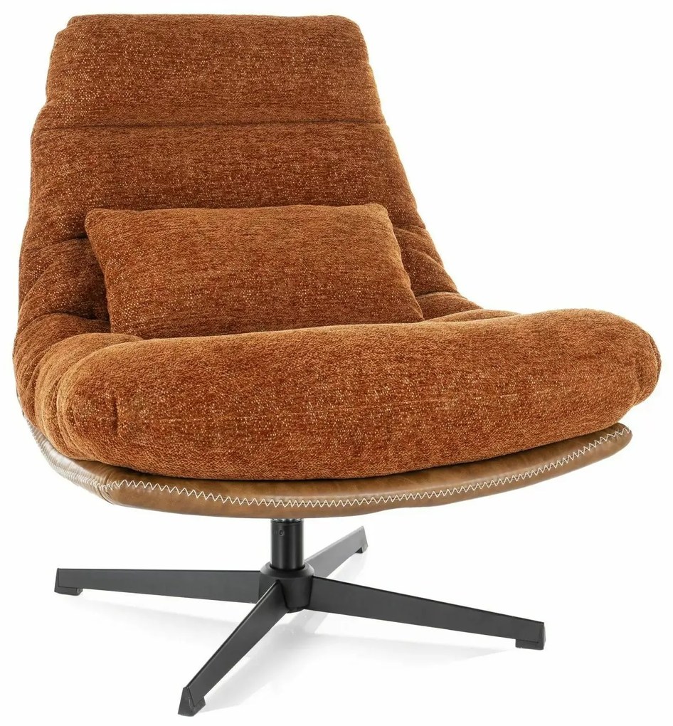 Otočné křeslo FELICIA skořicové