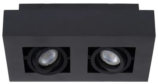 Lucide 09119/11/30 - LED Bodové svietidlo XIRAX 2xGU10/5W/230V čierna