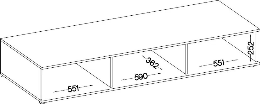 Obývacia stena Salsa, dub artisan/lamelový efekt