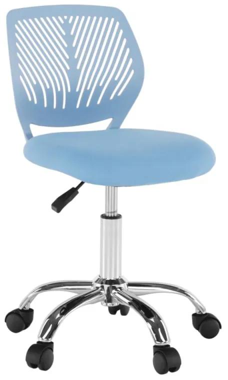 Kondela Otočná stolička, SELVA, modrá-chróm