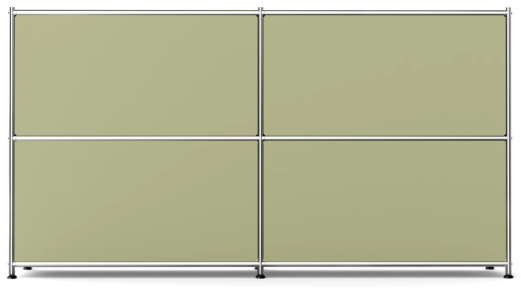 Kovový regál »CN3« s 2 výklopnými priehradkami, pistáciová