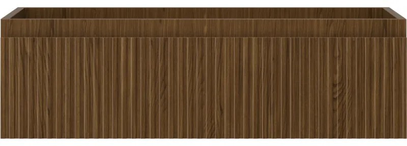 Mexen Rivel, kúpeľňová skrinka 80 cm, 1 zásuvka, drážkovaná, orech, 91A20-08023-1-BF86