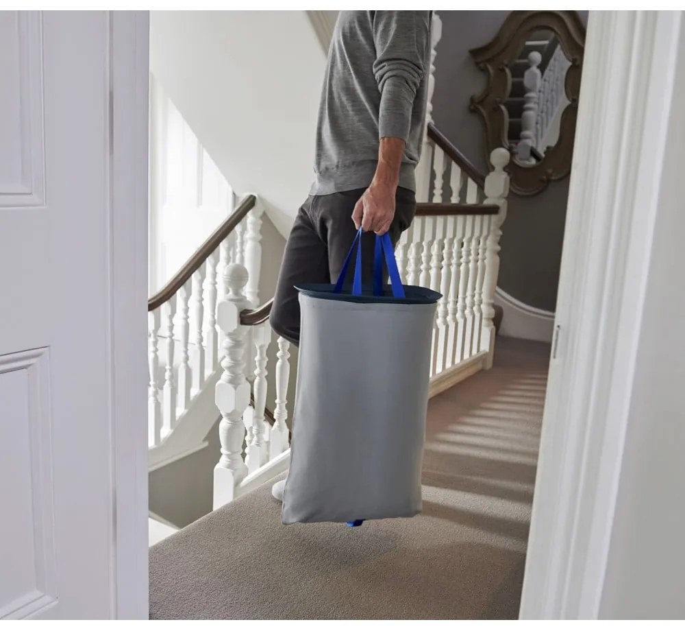 Antracitovosivý látkový kôš na bielizeň 2x30 l Tota – Joseph Joseph