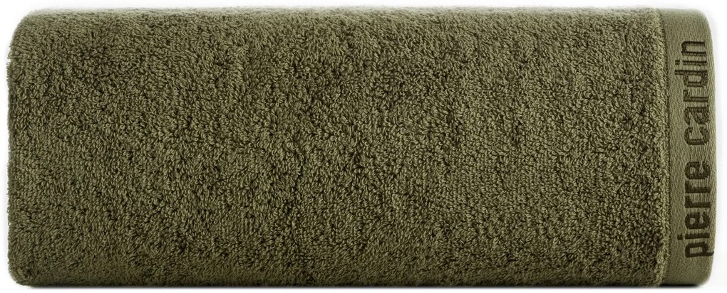 BAVLNENÝ UTERÁK PIERRE CARDIN EVI 50X90 CM TMAVOOLIVOVÁ