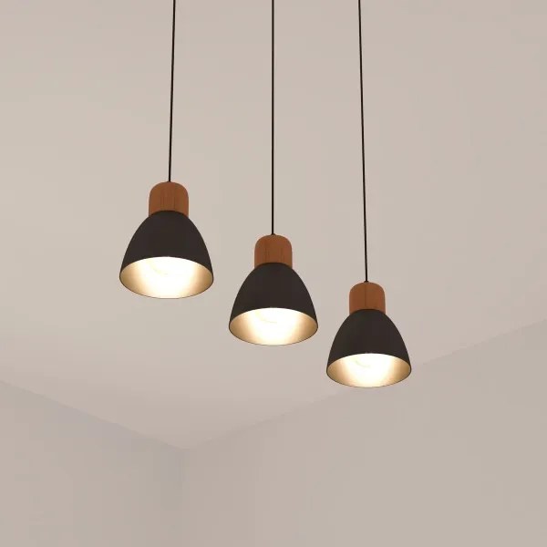 Atmosphera - Luster na lanku DESY 1xE27/40W/230V borovica