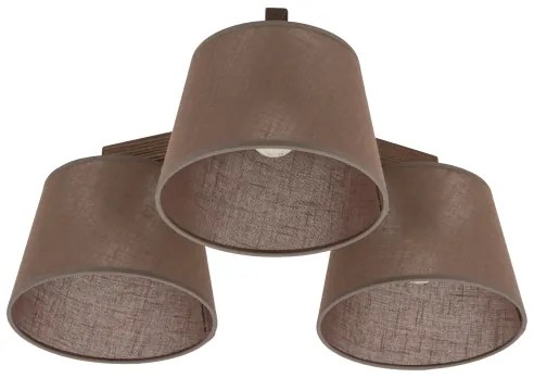 BRILAGI - LED Prisadený luster LATTE 3xE27/15W/230V borovica/hnedá