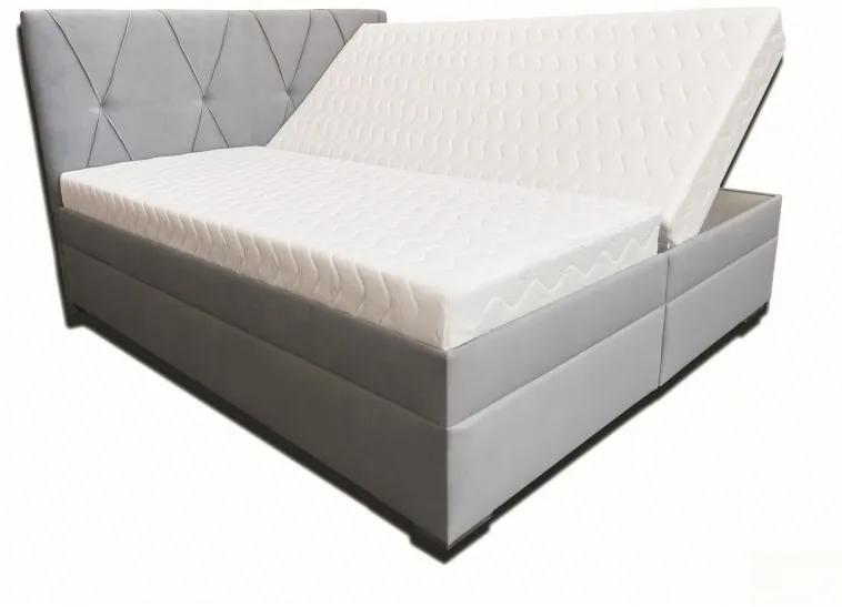 Manželská posteľ 160 cm Klissa (svetlosivá) (so sendvičovým matracom Erik) (bez roštu). Vlastná spoľahlivá doprava až k Vám domov. 1052035