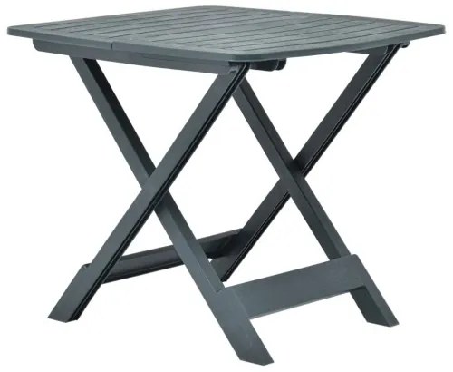 vidaXL Skladací záhradný stôl zelený 79x72x70 cm plastový-