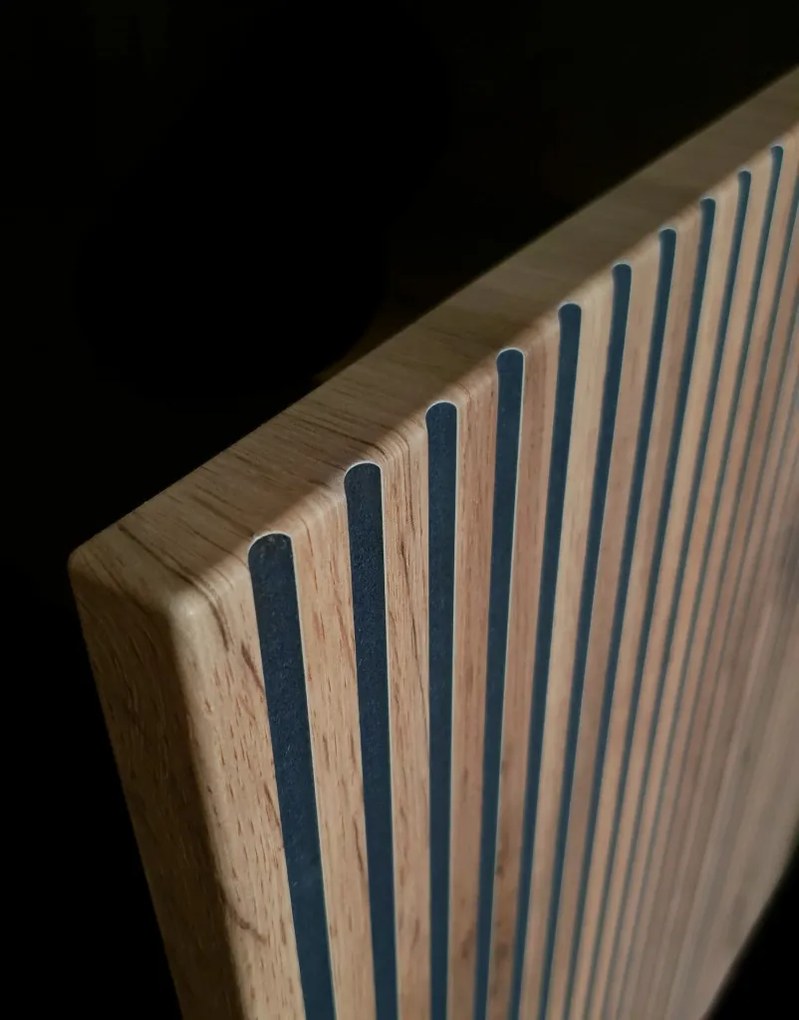 Skrinka s vitrínou Sento, čierna/dub wotan, s osvetlením