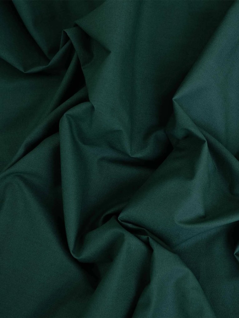 Bavlnené obliečky Renforcé - Jasmine tmavozelená 140 × 200 cm, 70 x 90 cm