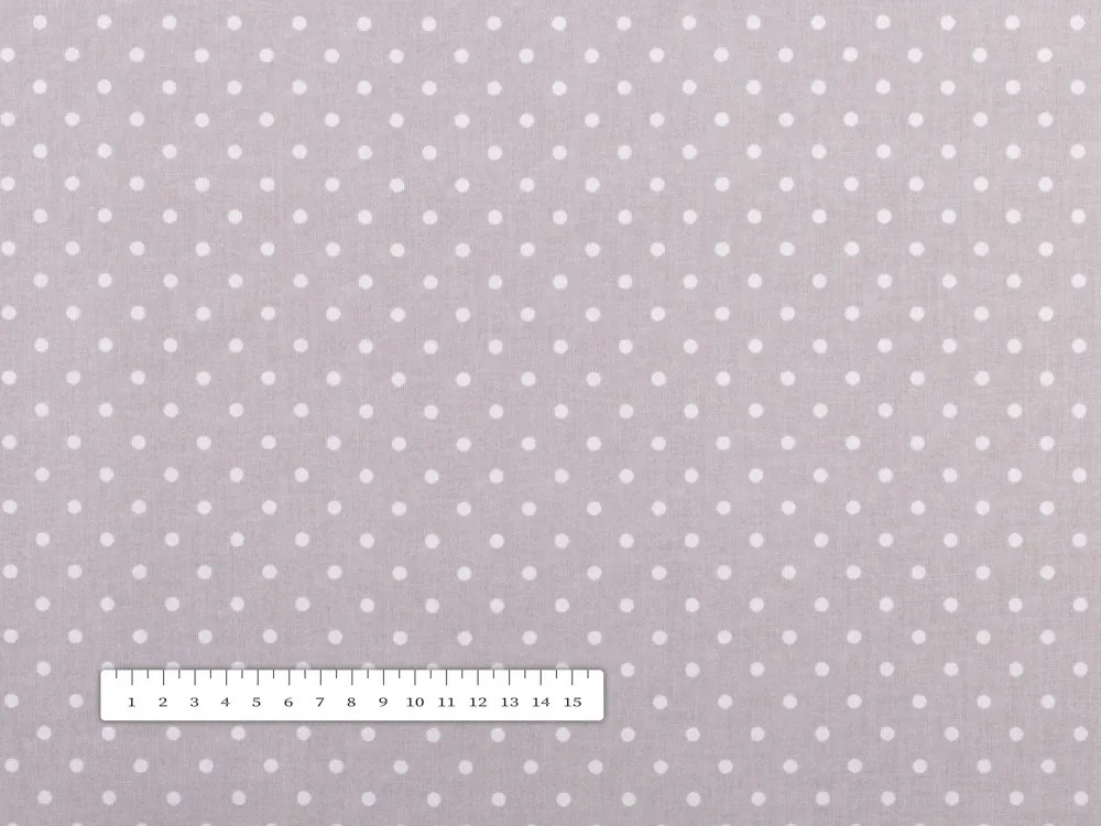 Biante Bavlnená obliečka na vankúš Sandra SA-299 Biele bodky na sivom 30 x 50 cm