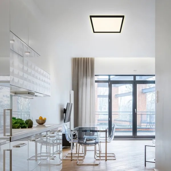 Briloner 7364-015 - LED Stropné svietidlo CADRE LED/22W/230V 42,2x42,2 cm čierna