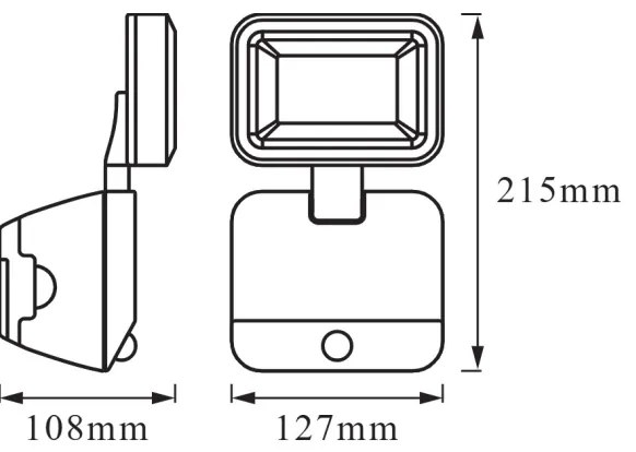 Osram - LED vonkajší nástenný reflektor so senzorom BATTERY LED/4W/4xD IP54