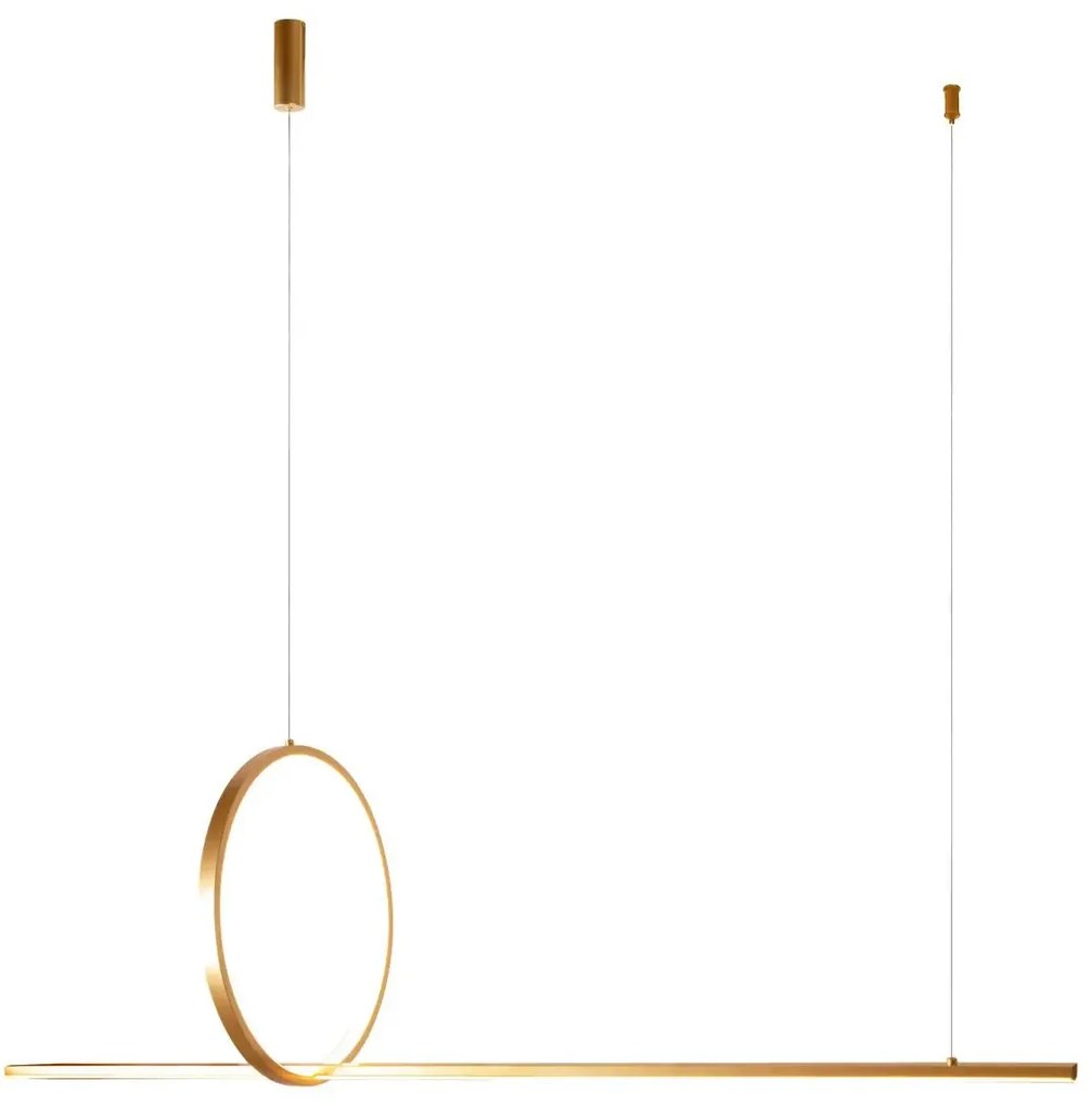 LED moderný luster Pelle-3 stmievateľné zlatá