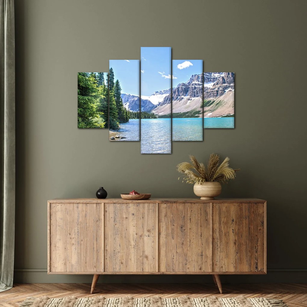 Obraz Alpského jazera (150x105 cm)