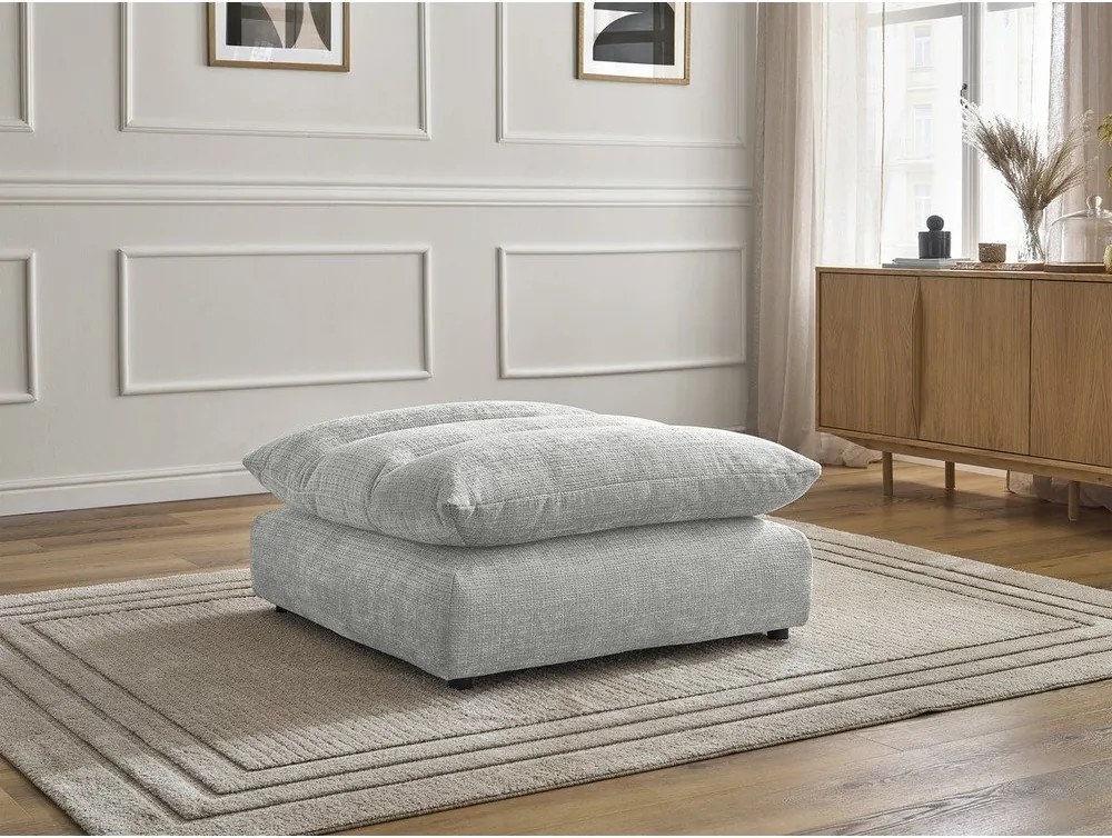 Svetlosivá ženilková podnožka Neil – Bobochic Paris