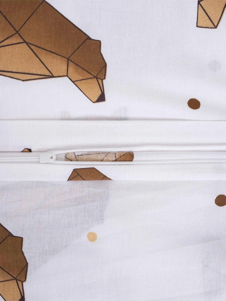 Bavlnená obliečka na vankúš Renforcé 70 × 90 cm – Medvede