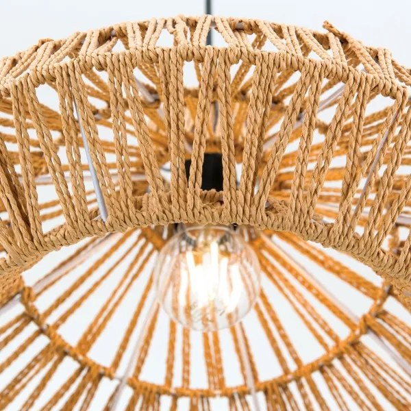 Orion HL 6-1813/1 - Luster na lanku BASKET 1xE27/40W/230V pr. 40 cm konope