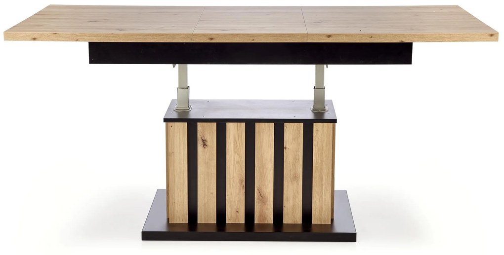 Rozkladací konferenčný stolík Baretti dub artisan/čierny