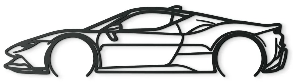 drevko Nálepka Ferrari SF90 Stradale Rozmer obrazu: 22 x 86 cm, Farba dekorácie: Čierna