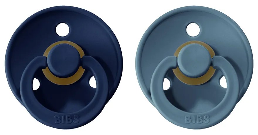 BIBS Colour cumlíky, kaučuk 2ks - veľkosť 1 - Deep space Petrol
