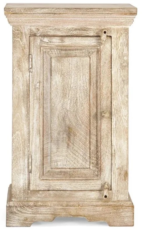 furniture-nabytek.cz - Masivní koupelnová spodní skříňka Patina z mangového dřeva, lakovaná, přírodní barva – 48×33×80 cm